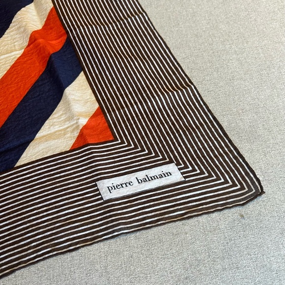 PIERRE BALMAIN Vintage Cotton Scarf - Picture 2 of 6